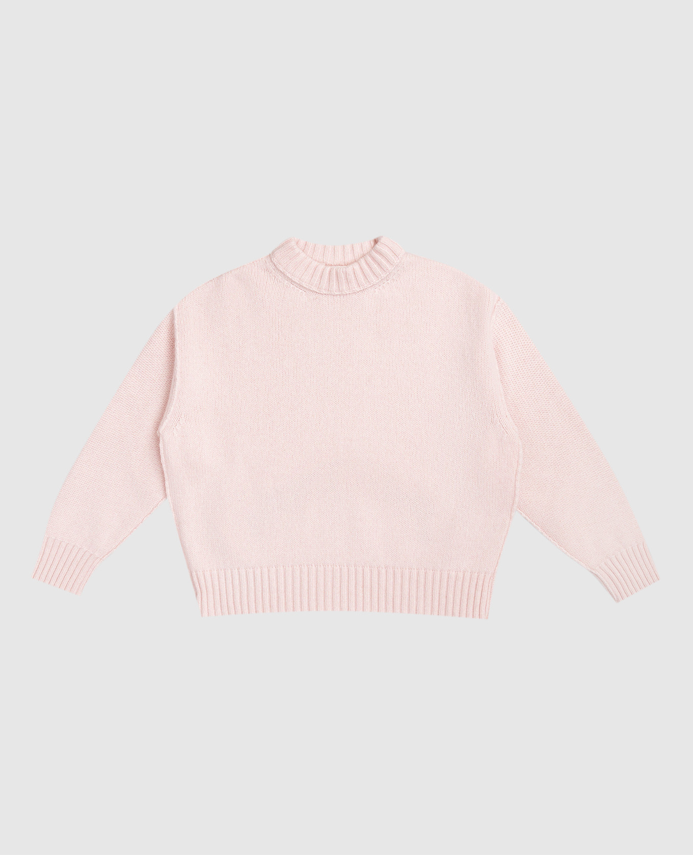 

Children's pink sweater with wool and cashmere Palm Angels