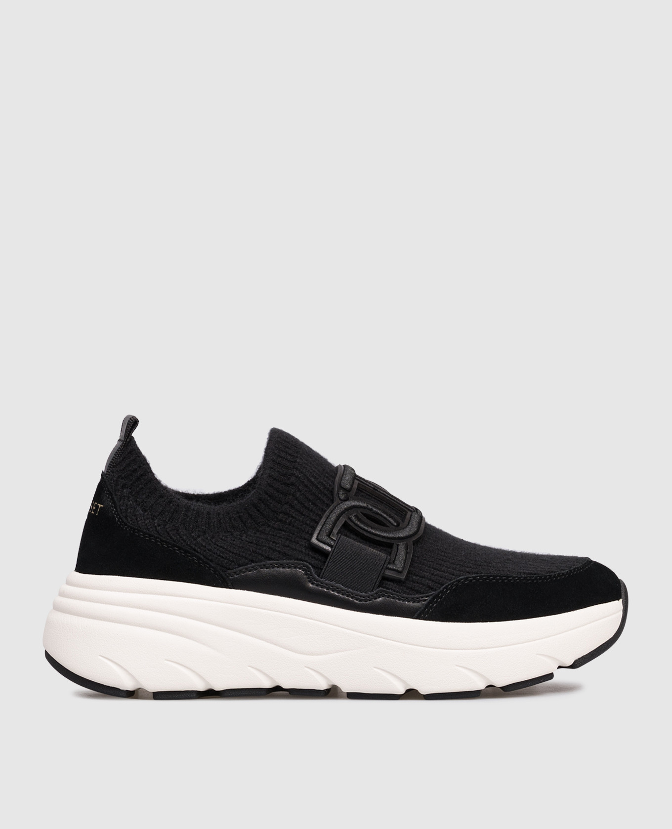Black sneakers with logo Twinset