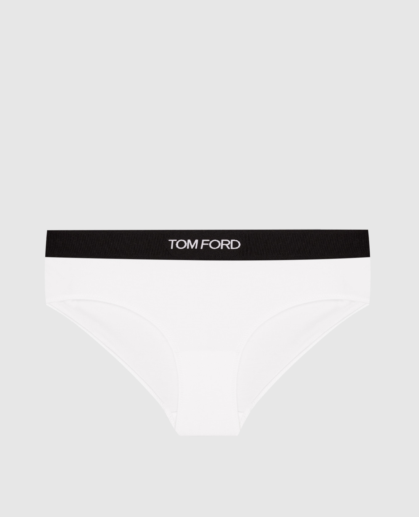 

White panties with a logo pattern Tom Ford