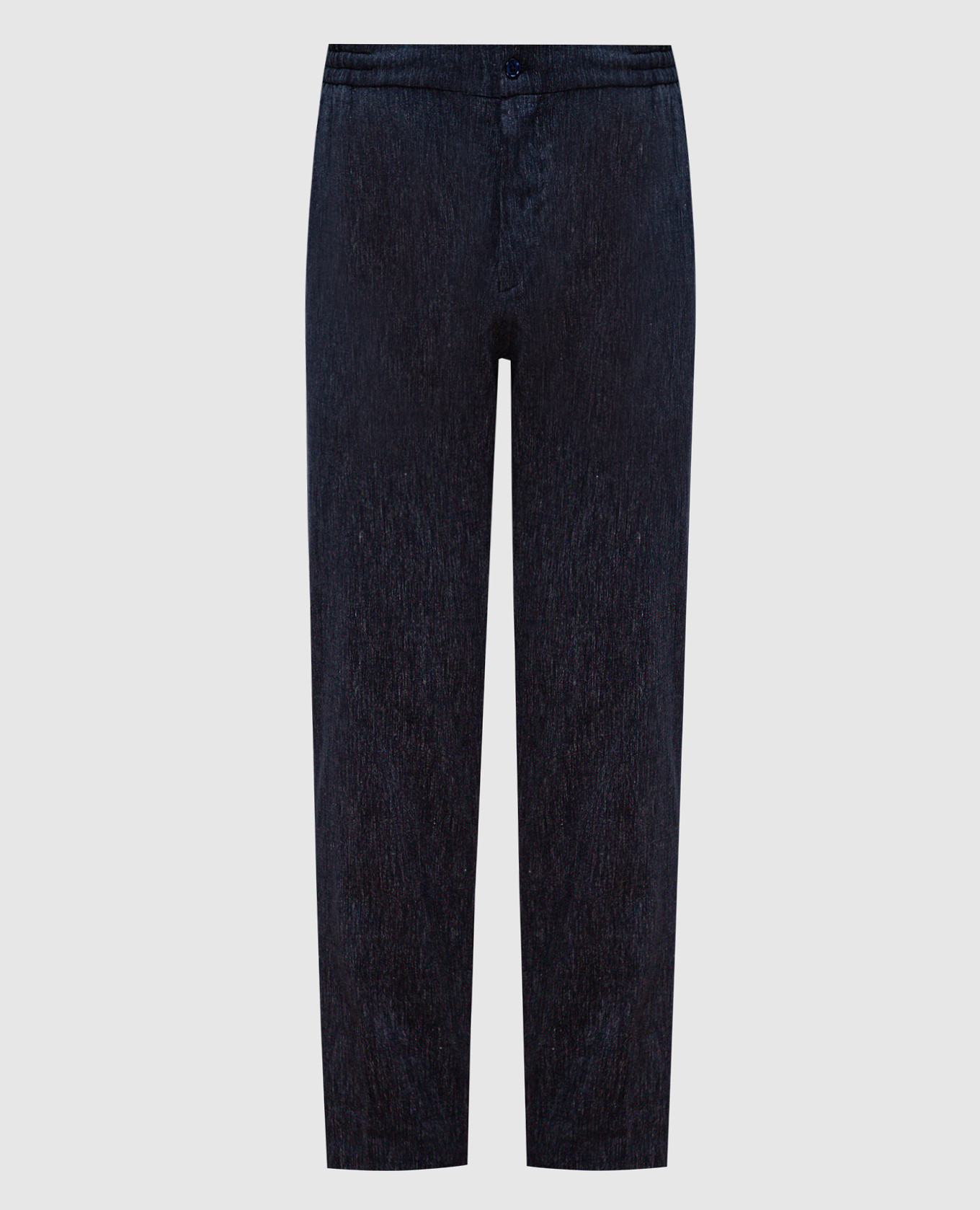 

Blue cashmere and linen pants Marco Pescarolo