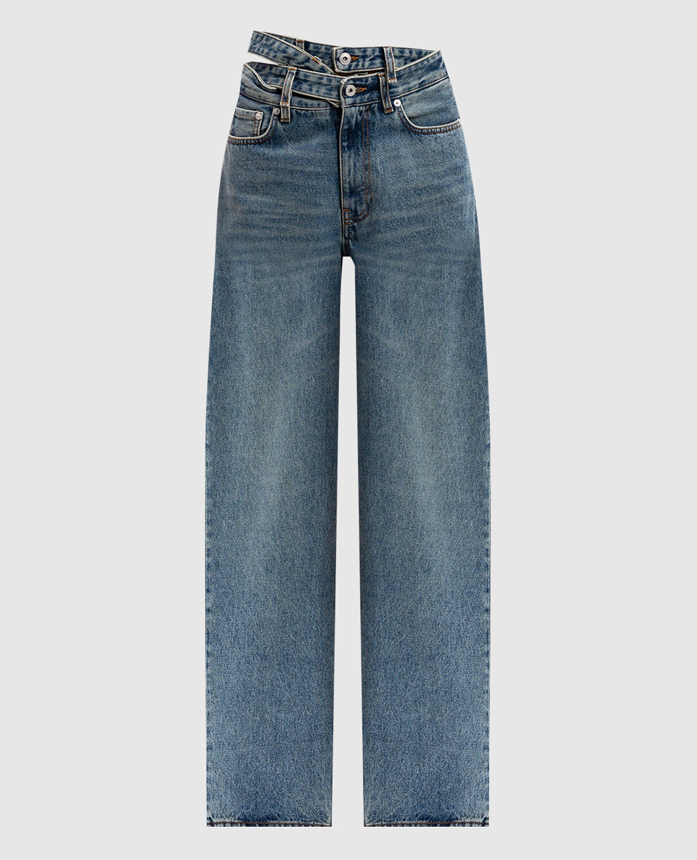 

Blue jeans with a distressed effect Y Project, Light blue
