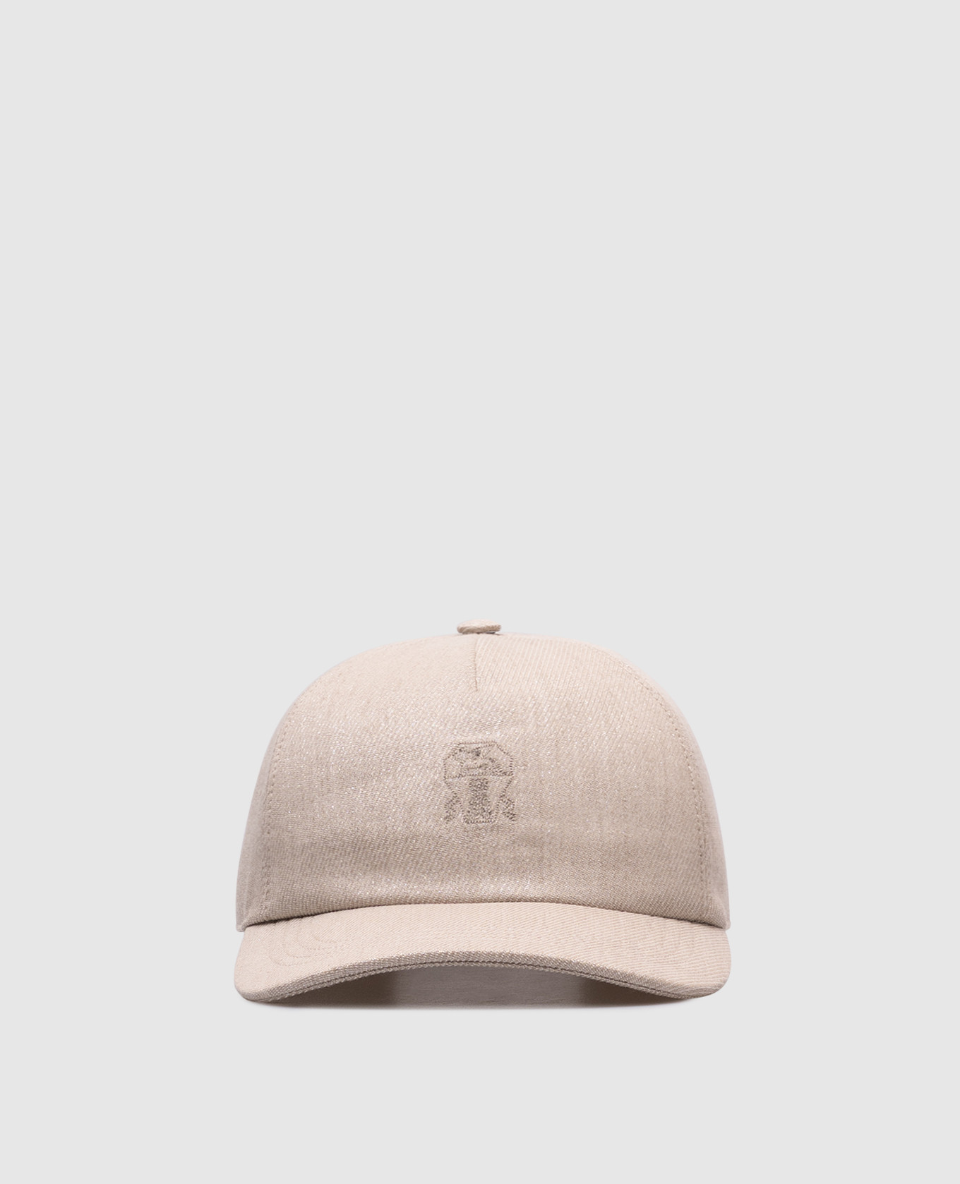

Beige linen and wool cap with lurex Brunello Cucinelli