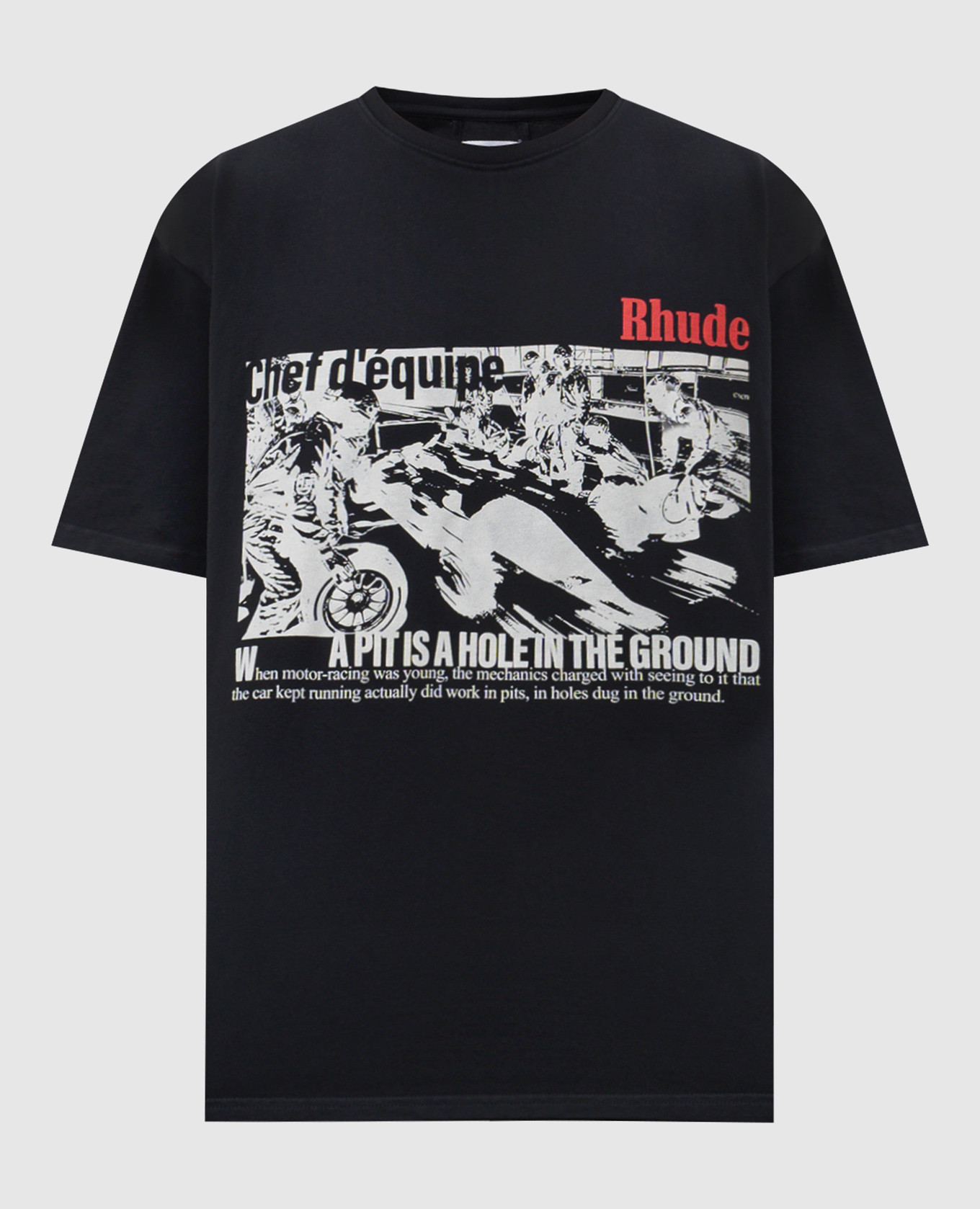 Black t-shirt CHAMPIONS DU MONDE Rhude