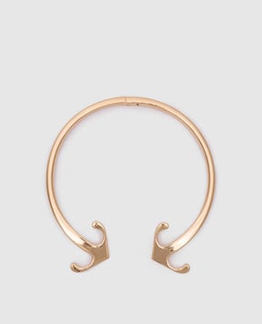Off-White Mono Arrow gold necklace OWOB133S24MET001