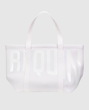 Vilebrequin White beach bag with logo BSBA0637