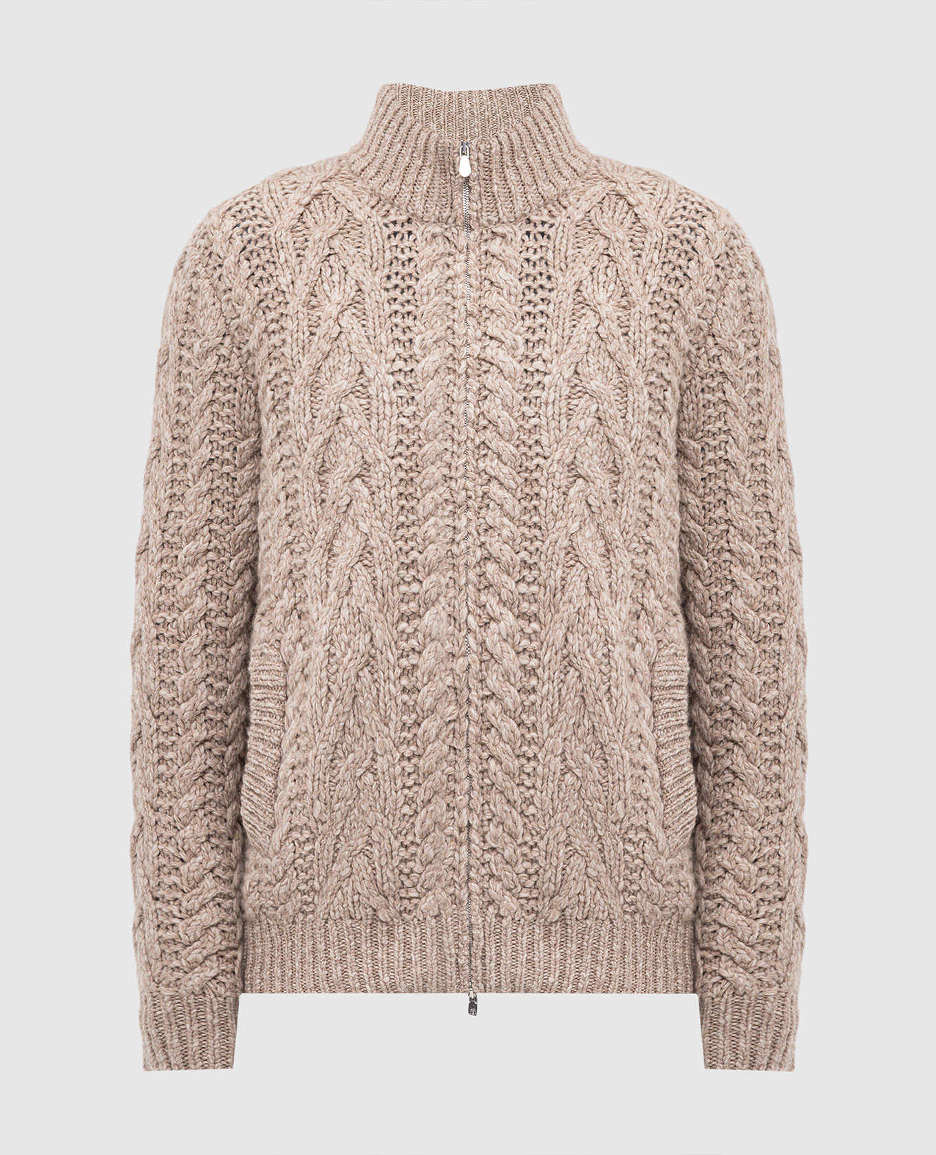 

Beige wool and cashmere cardigan Brunello Cucinelli
