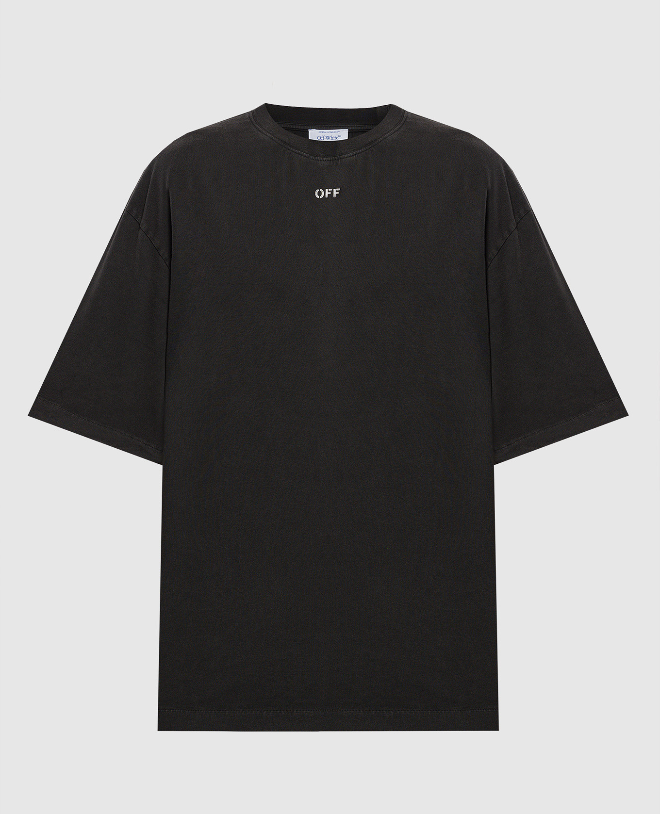 

Black t-shirt with . Matthew print Off-White, Grey