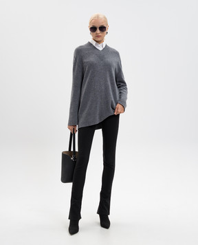 Twinset Gray wool and cashmere pullover 252TF3043