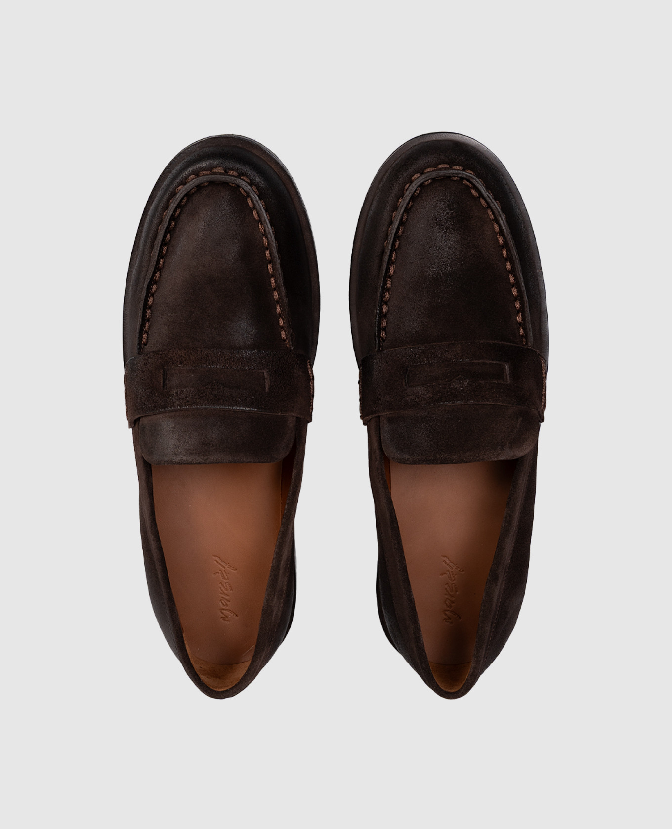 

Brown suede Mocasso loafers Marsell