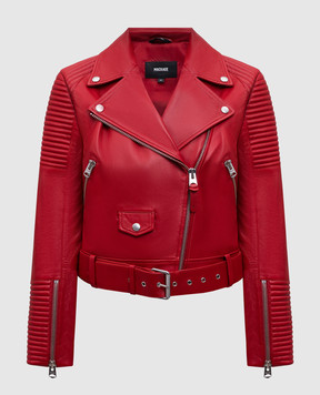 Mackage Red leather biker jacket MASINA MASINA
