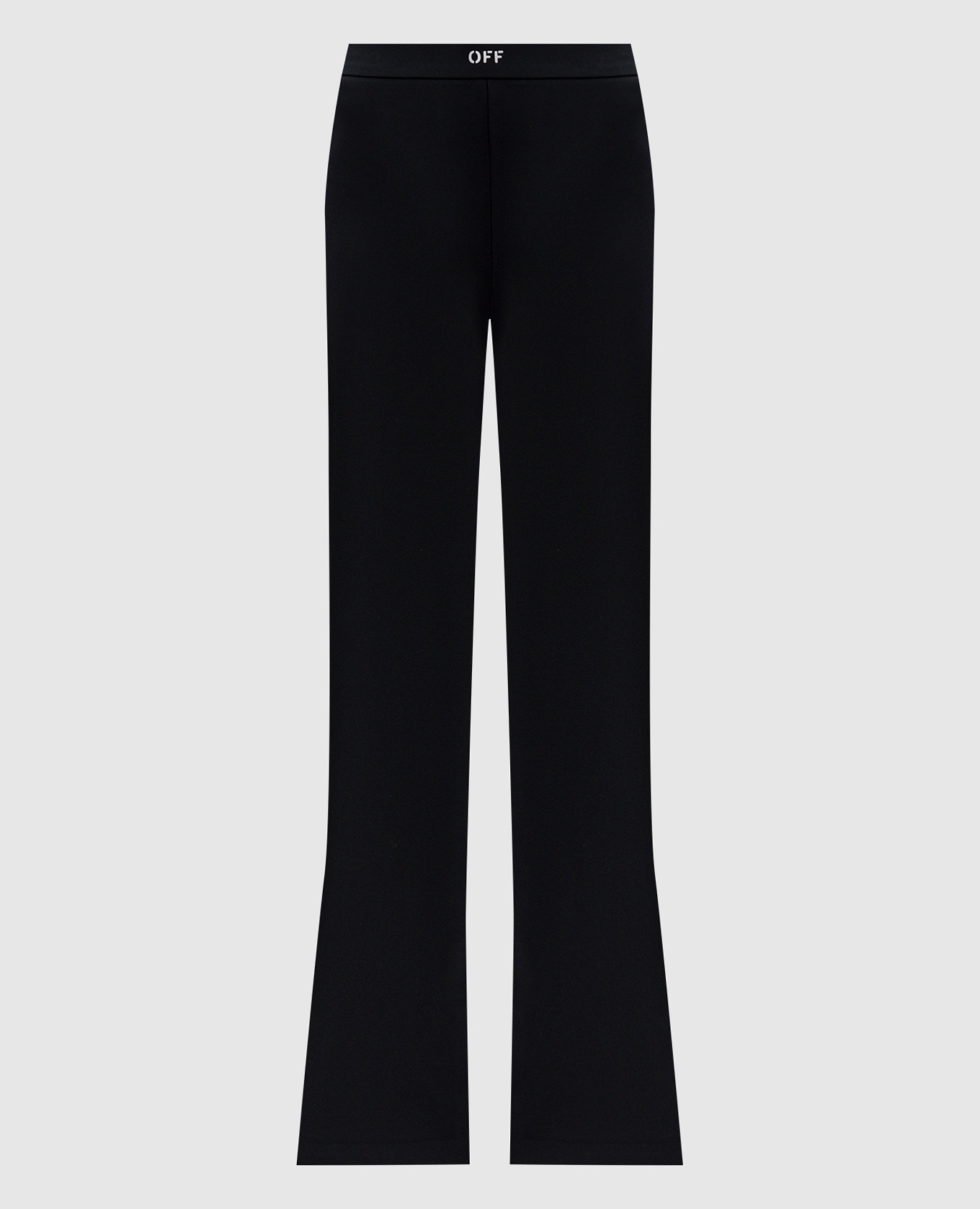 

Black flared pants with logo print Off-White
