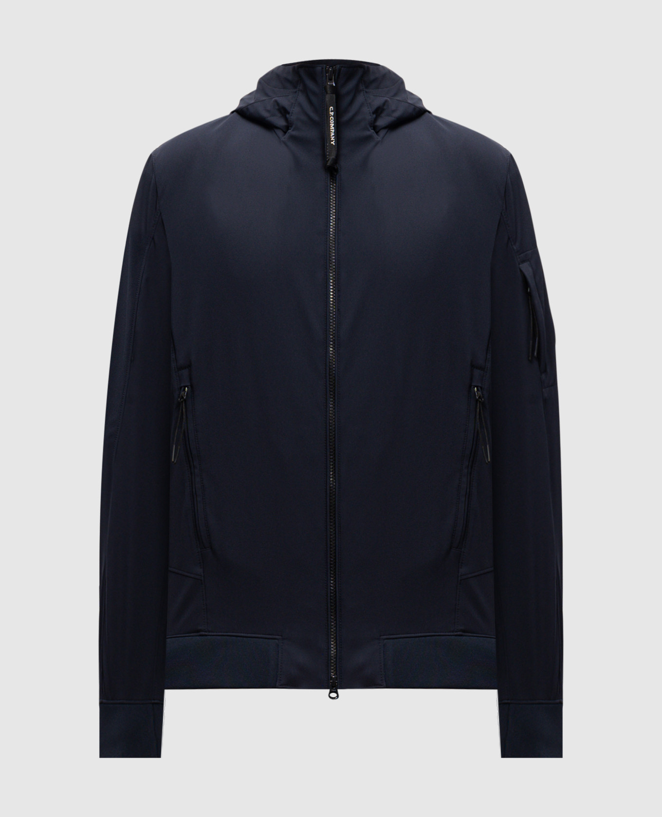 Blue Shell-R jacket with logo C.P. Company
