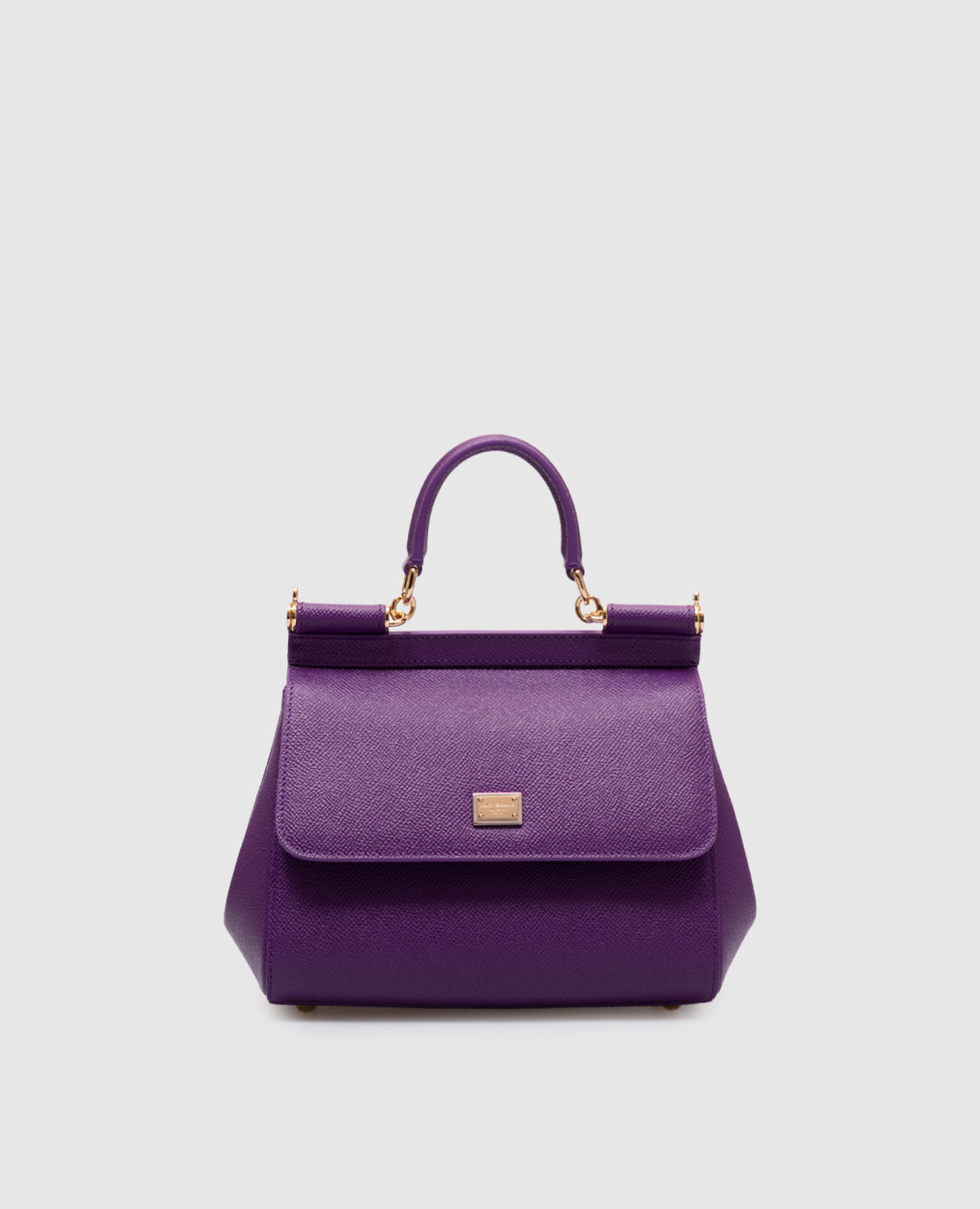 

Purple leather bag Sicily Dolce&Gabbana, Violet