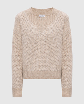 Peserico Beige alpaca wool pullover A99328F059288C