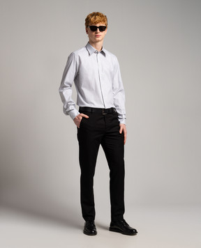 Dolce&Gabbana Gray patterned shirt G5LP8TFM5GK