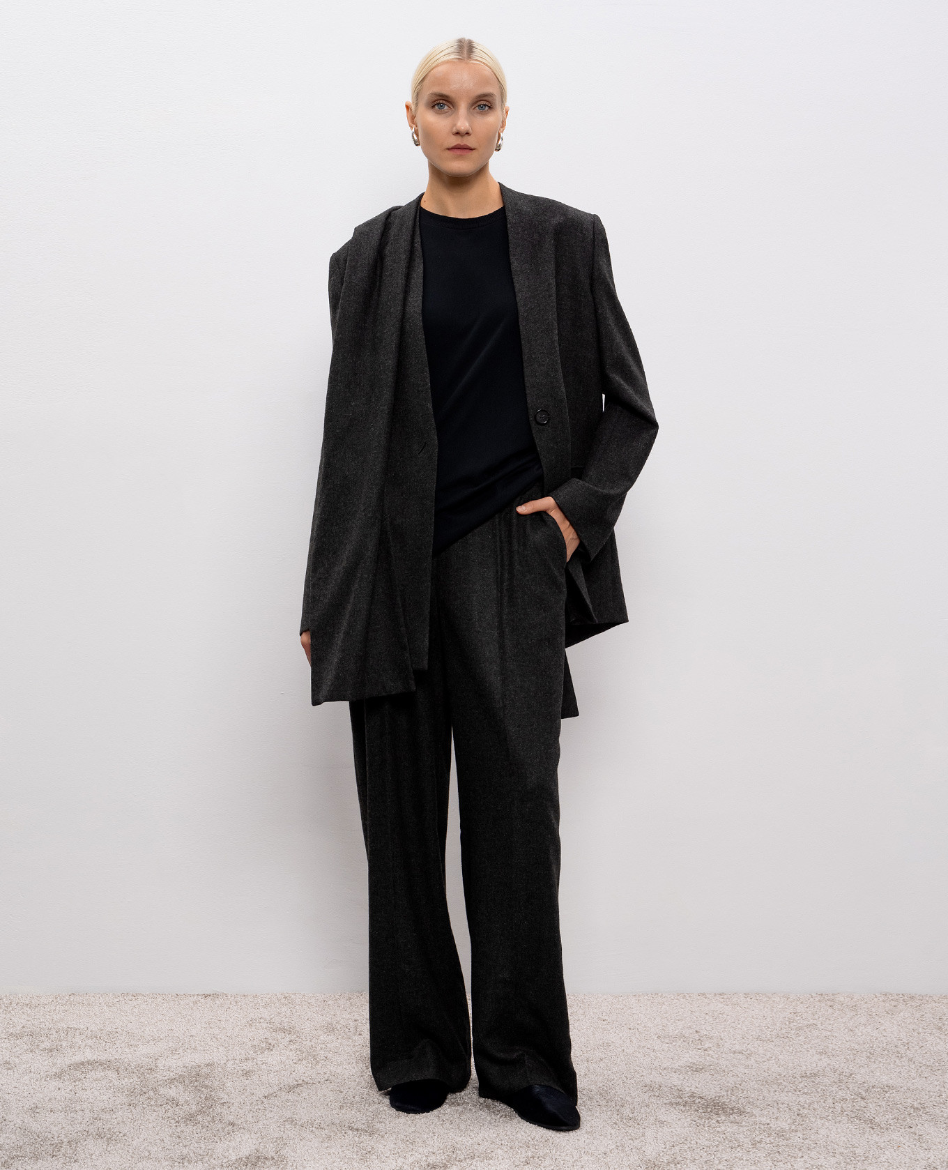 

Gray jacket with wool Toteme, Grey