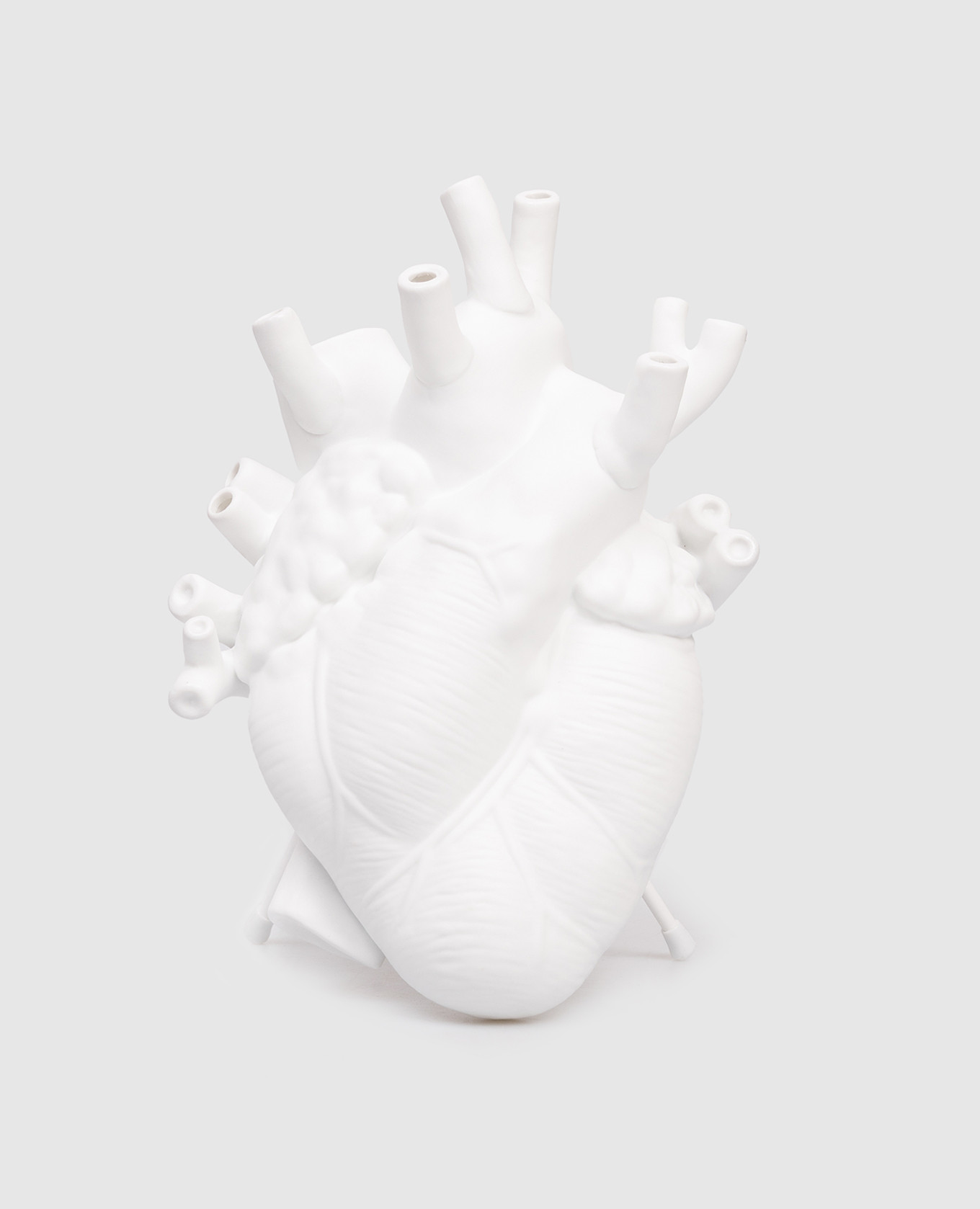 White porcelain vase Love in Bloom SELETTI