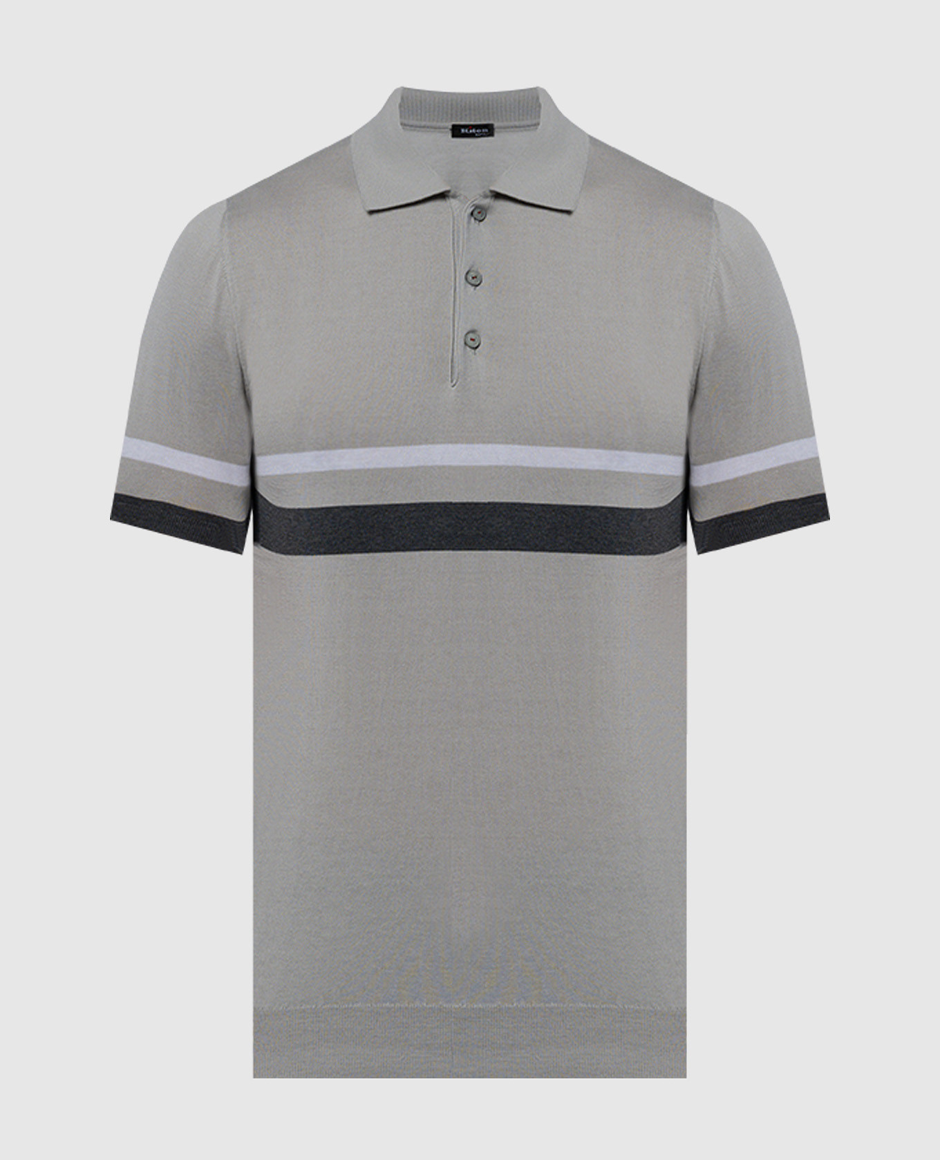 

Gray polo shirt Kiton, Grey