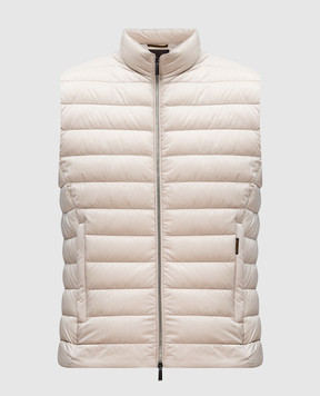 MooRER Beige down vest CALAF S3 CALAFS3