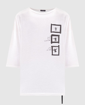 Ann Demeulemeester Dieter white T-shirt with print B0013221FA637