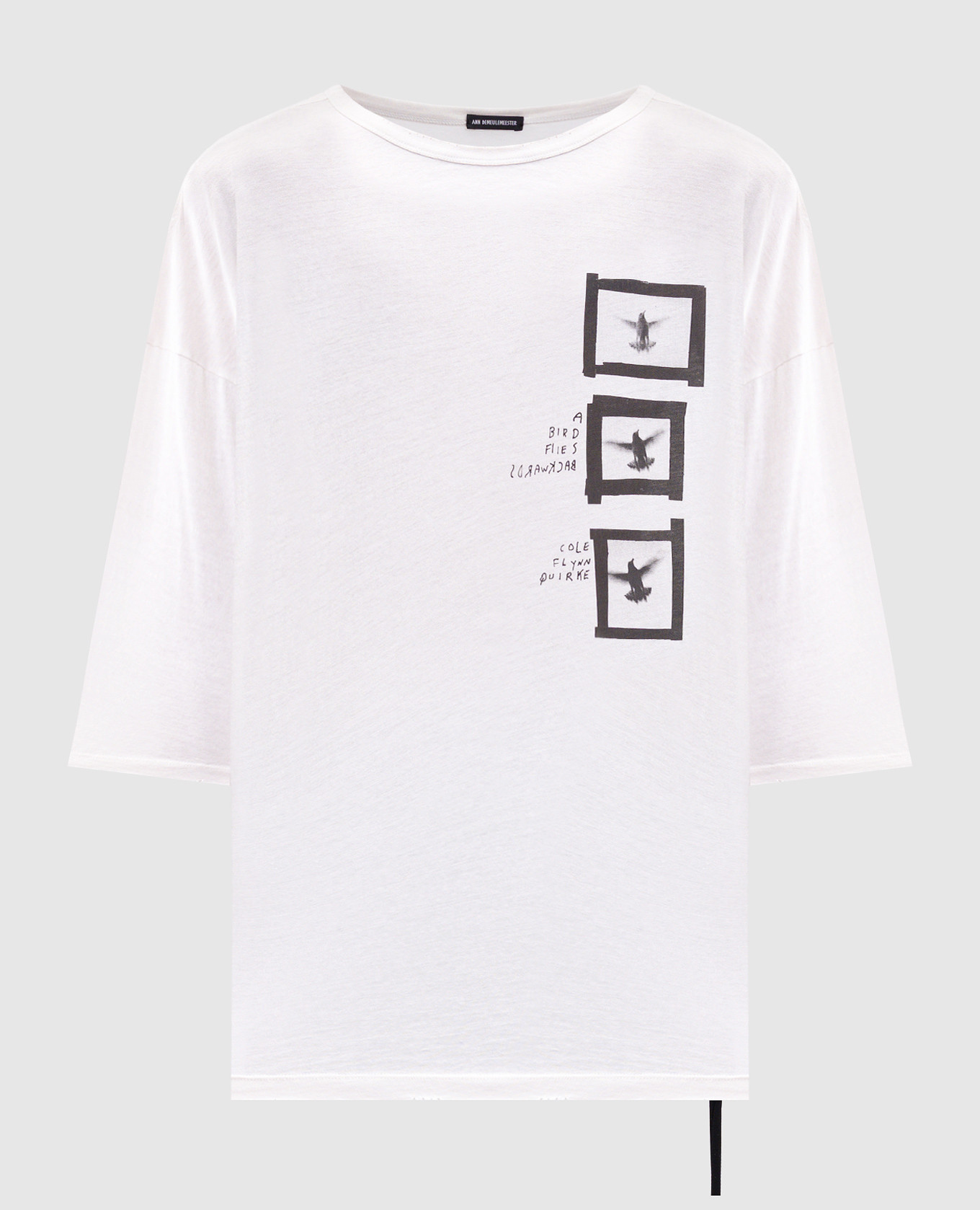 

Dieter white T-shirt with print Ann Demeulemeester