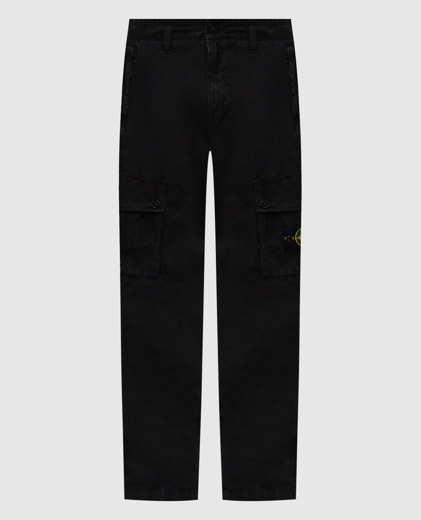

Black cargo with logo patch Stone Island