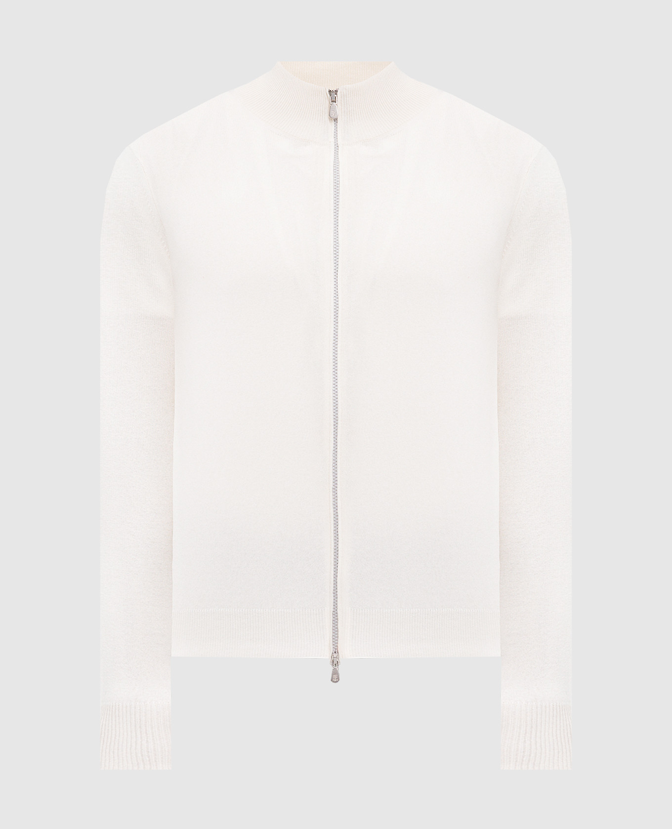 White cashmere cardigan brunello cucinelli