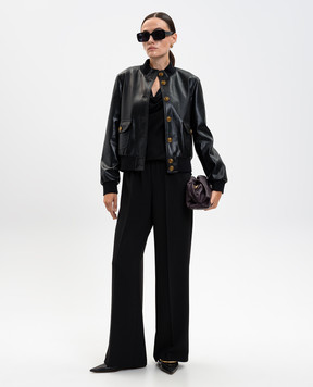 Twinset Black pants with logo 252TP2611