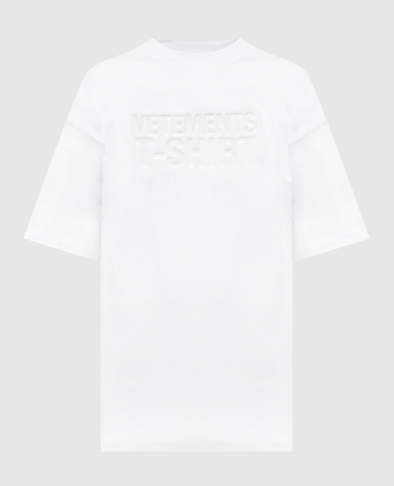 

White t-shirt with textured logo Vetements