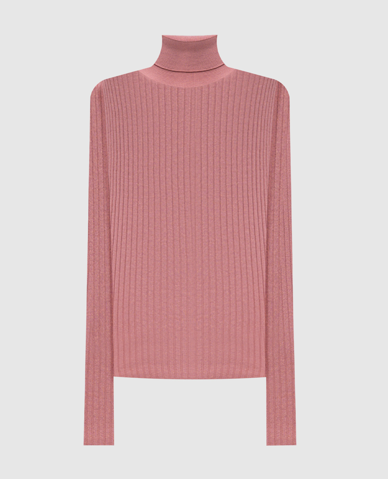 Pink ribbed wool turtleneck Dolce&Gabbana