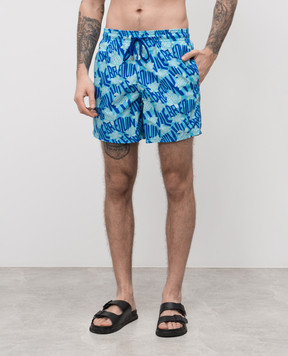 Vilebrequin Ronde des Tortues Blue Swim Shorts MOOCB112