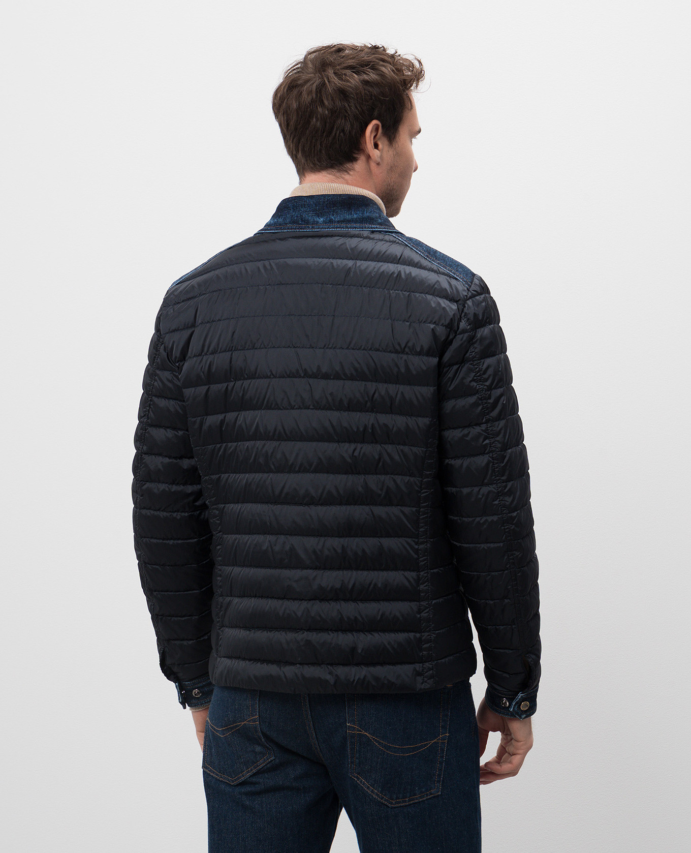 

Blue down jacket CRESPI MooRER