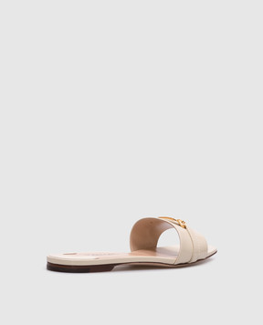 Tom Ford Beige patent leather flip-flops W3526LCL072G