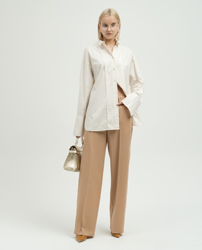 Jil Sander Brown pants made of wool J04KA0004J40003
