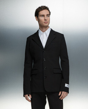 Dolce&Gabbana Black jacket with a patch G2TN1TFU9AT