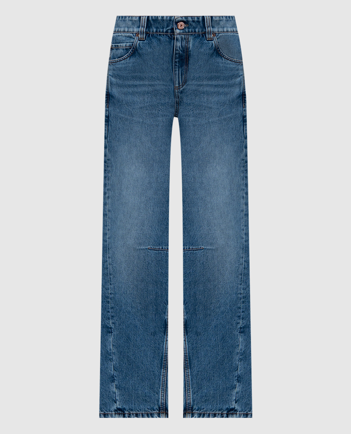 

Blue jeans with a distressed effect Brunello Cucinelli