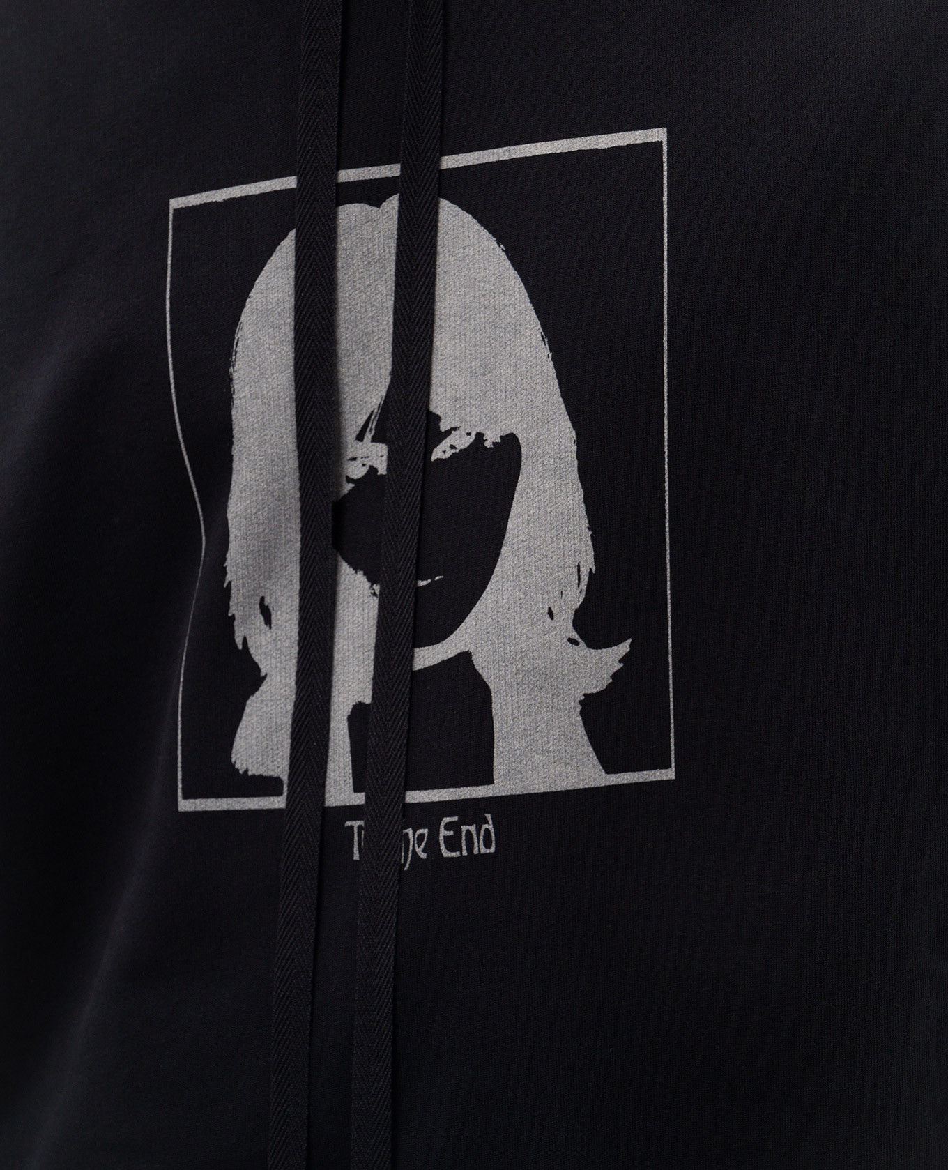 

Black hoodie with Till the end print Ann Demeulemeester