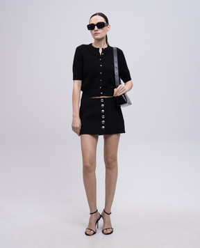 Khaite Black Jaxon mini skirt 41544114
