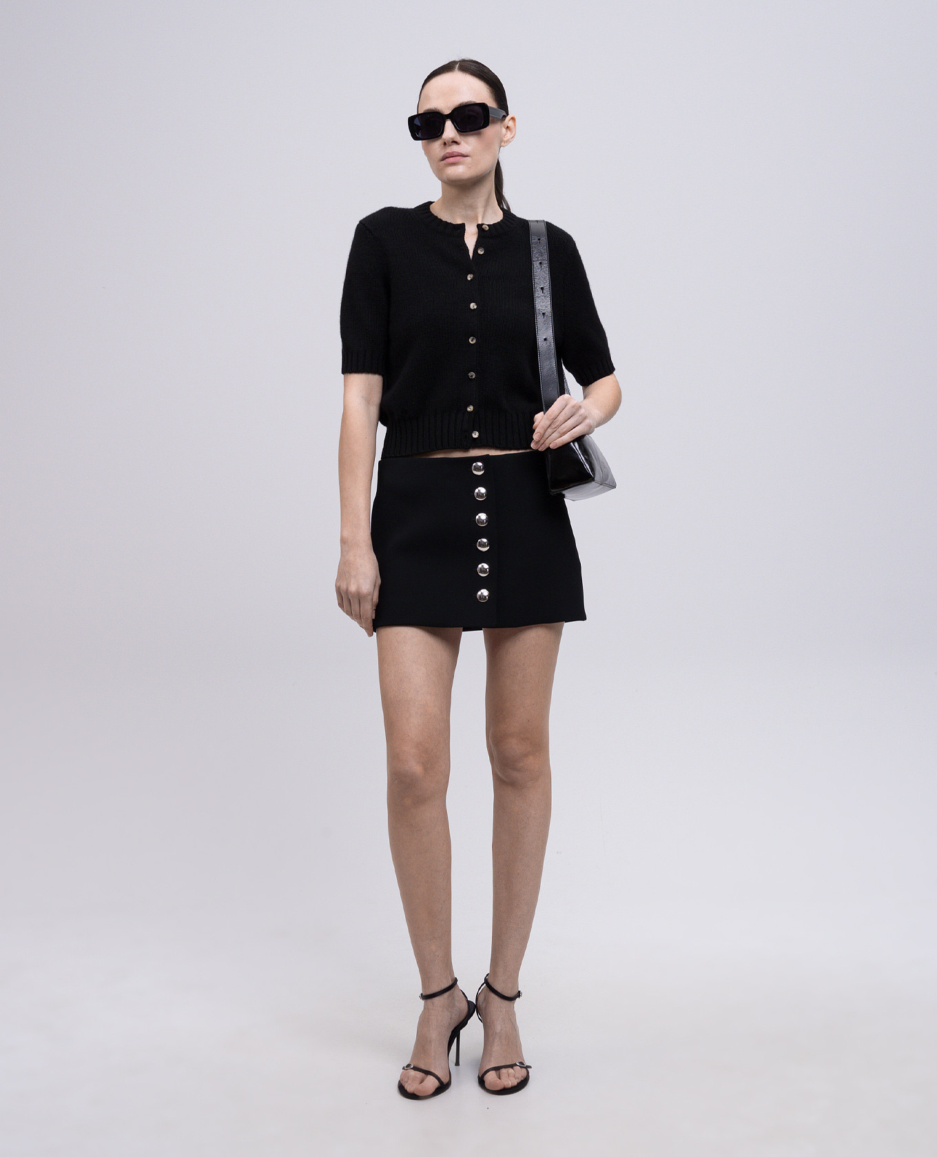 

Black Jaxon mini skirt Khaite