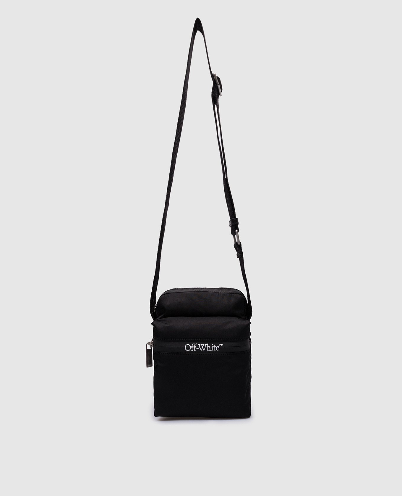 

Black crossbody bag with contrasting logo print Off-White