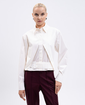 Materiel Beige shirt with belt PF25N2319SRWT