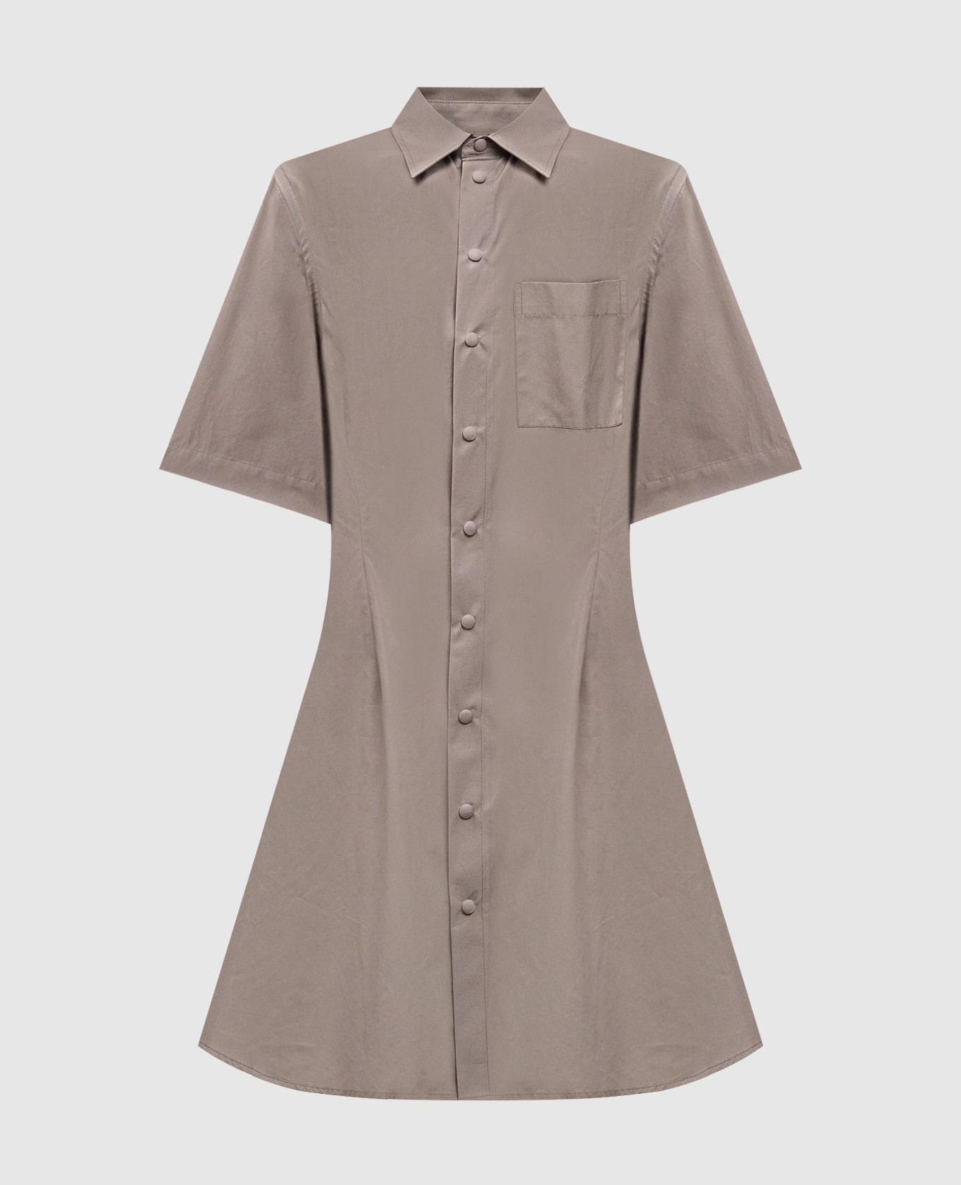 

Beige shirt dress with emblem Ami Paris