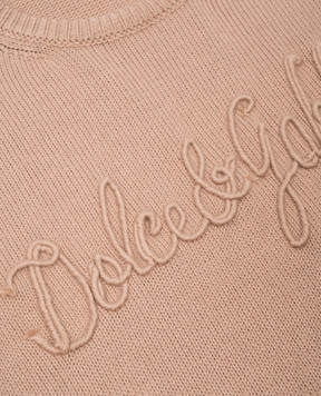 Dolce&Gabbana Children's jumper with textured logo embroidery L4KWE2JBCE0812+