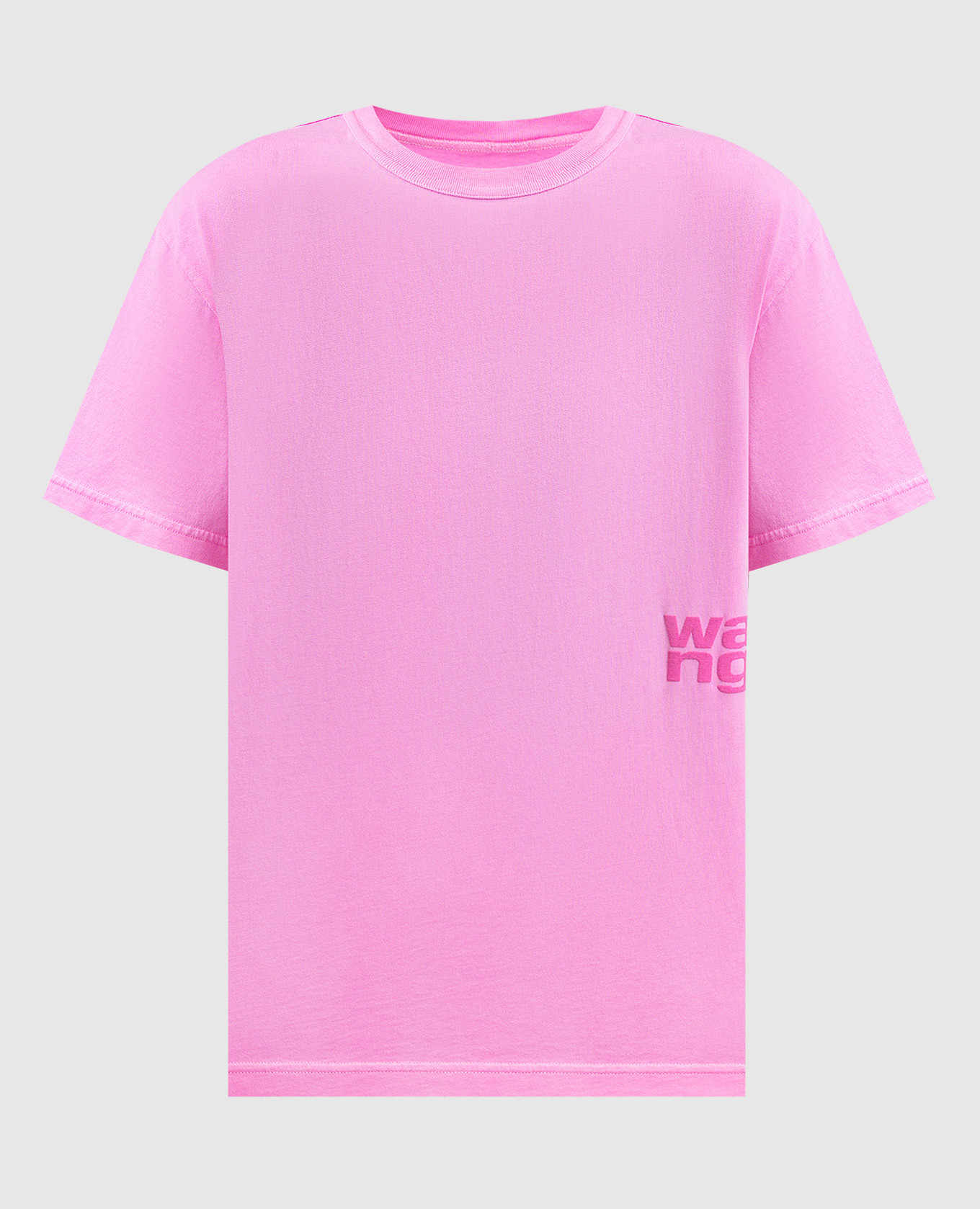 

Pink T-shirt with logo Alexander Wang