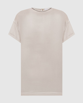Brunello Cucinelli Beige straight-cut T-shirt M0T81BI100