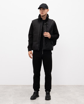 C.P. Company Metropolis Black sweatpants with logo LSP014A006452W