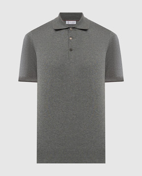 Brunello Cucinelli Gray polo shirt M29800125