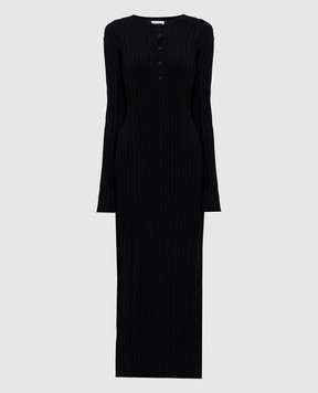 Lou Lou Studio Black dress ELDARA with silk ELDARA