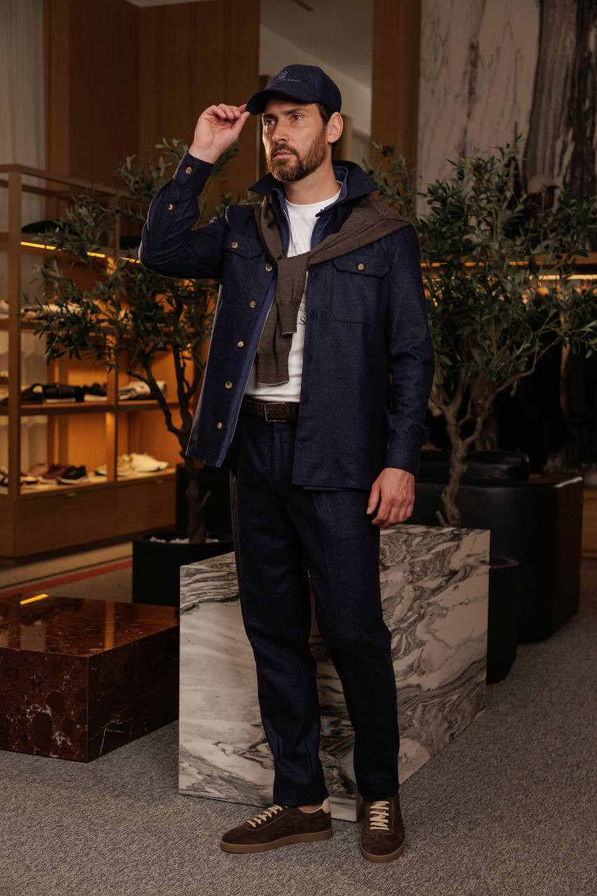 

Blue wool pants Brunello Cucinelli