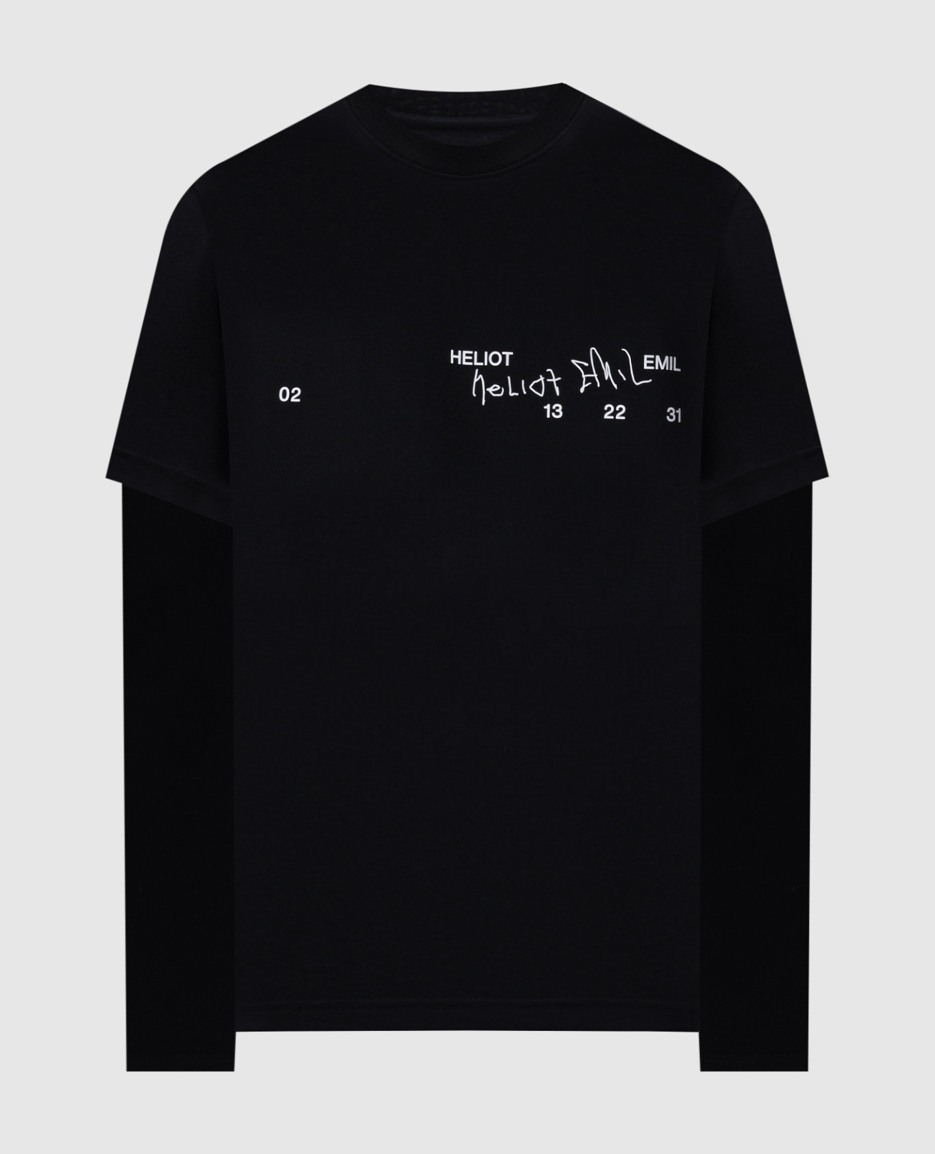 Black longsleeve Fulgens double construction Heliot Emil
